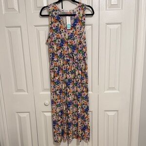 Kaileigh Multicolor Floral Sleeveless Maxi Dress